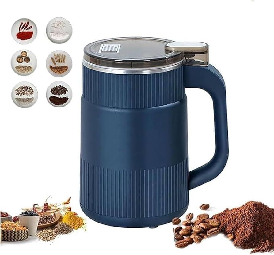 Electric Coffee Grinder Beans 500ml Grain Grinder Beans Grains Mill Household Electric Stainless Steel Grind Machine for Kitchen